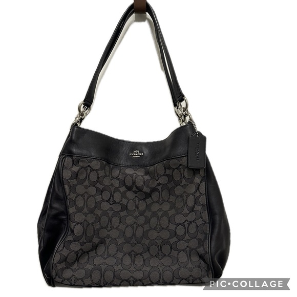 Coach Handbags - Coach Lexi Purse F58712 | Coach handbag | Coach black logo shoulder bag